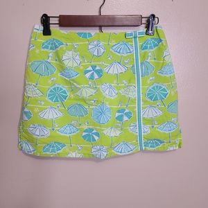 Lilly Pulitzer Vintage White Label Beach Umbrella Skort